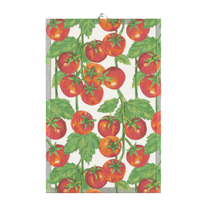 Ręcznik kuchenny z motywem pomidorów 40x60 cm - Czerwony - Ekelund Linneväveri