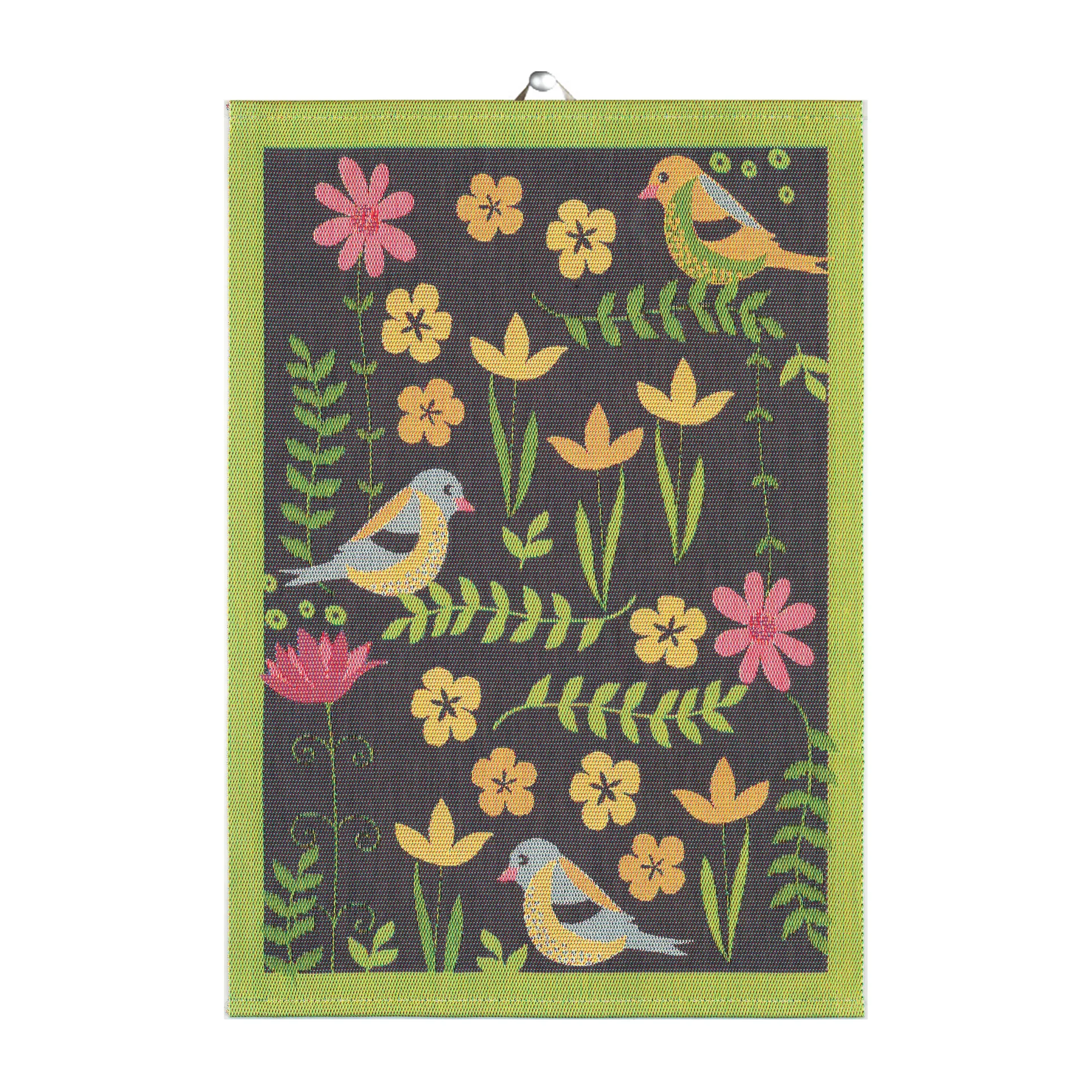 Ręcznik kuchenny z motywem wiosennych ptaków , 35x50 cm Ekelund Linneväveri