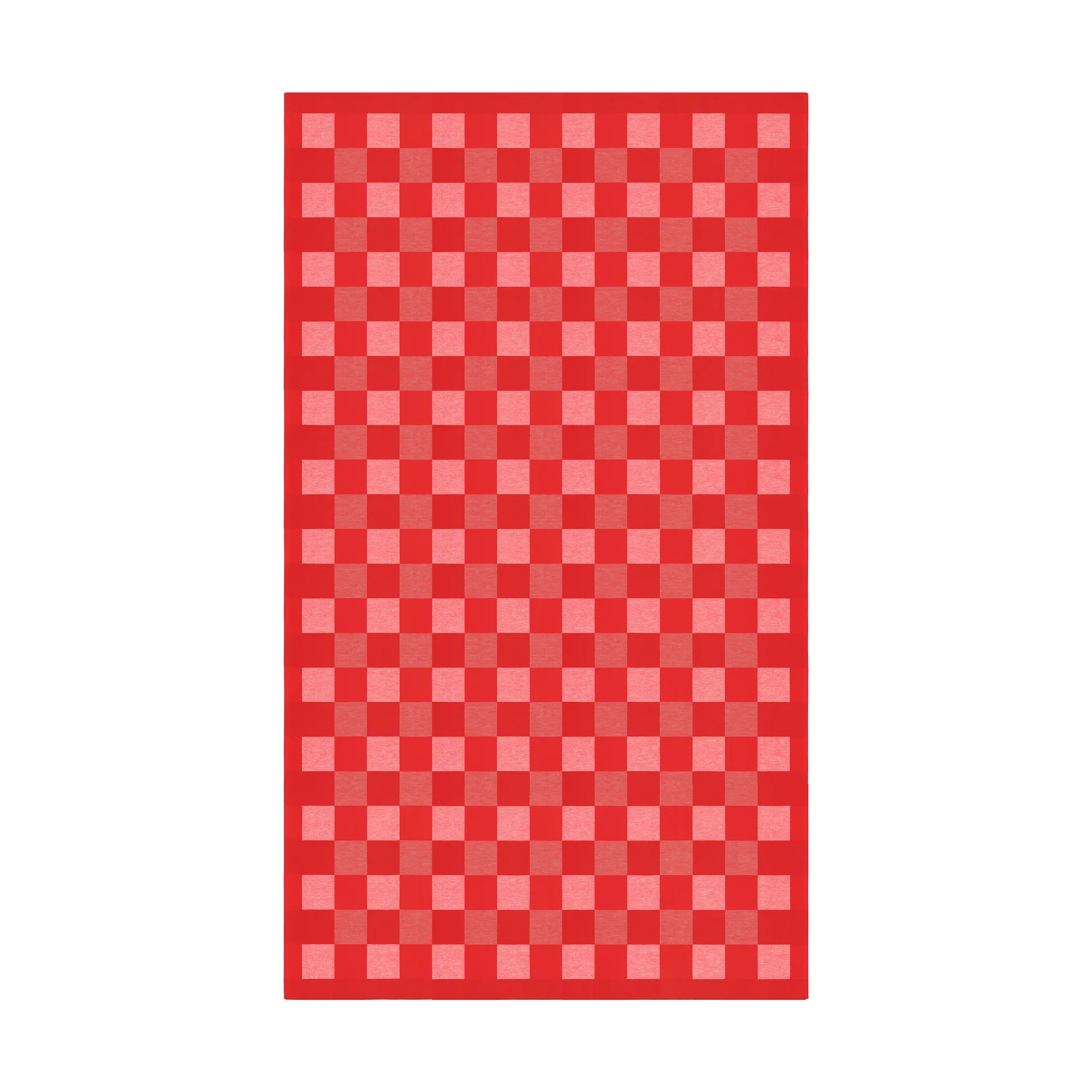 Schack czerwony orbus, 150x300 cm Ekelund Linneväveri