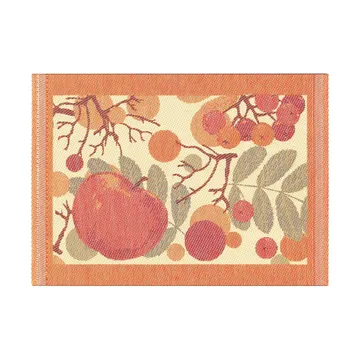 Ścierka do naczyń Jabłka i jagody 35x25 cm - Pomarańczowa - Ekelund Linneväveri