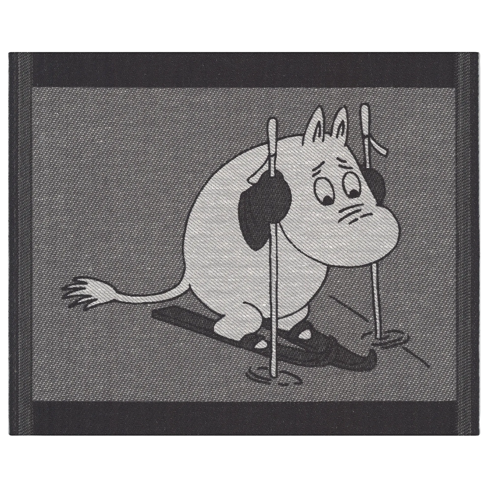 Ścierka do naczyń Skiing 28x35 cm, Czarny Ekelund Linneväveri