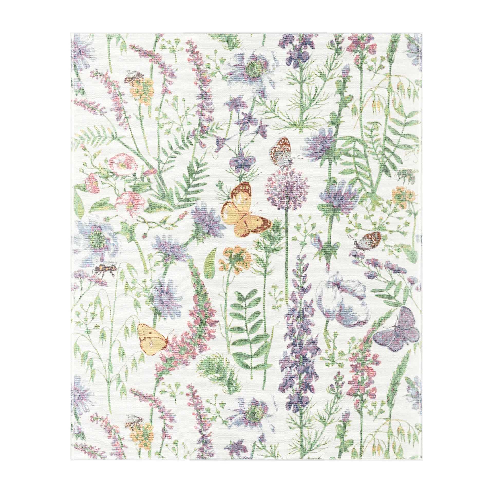 Selma koc bawełniany 140x170 cm, Multi Ekelund Linneväveri