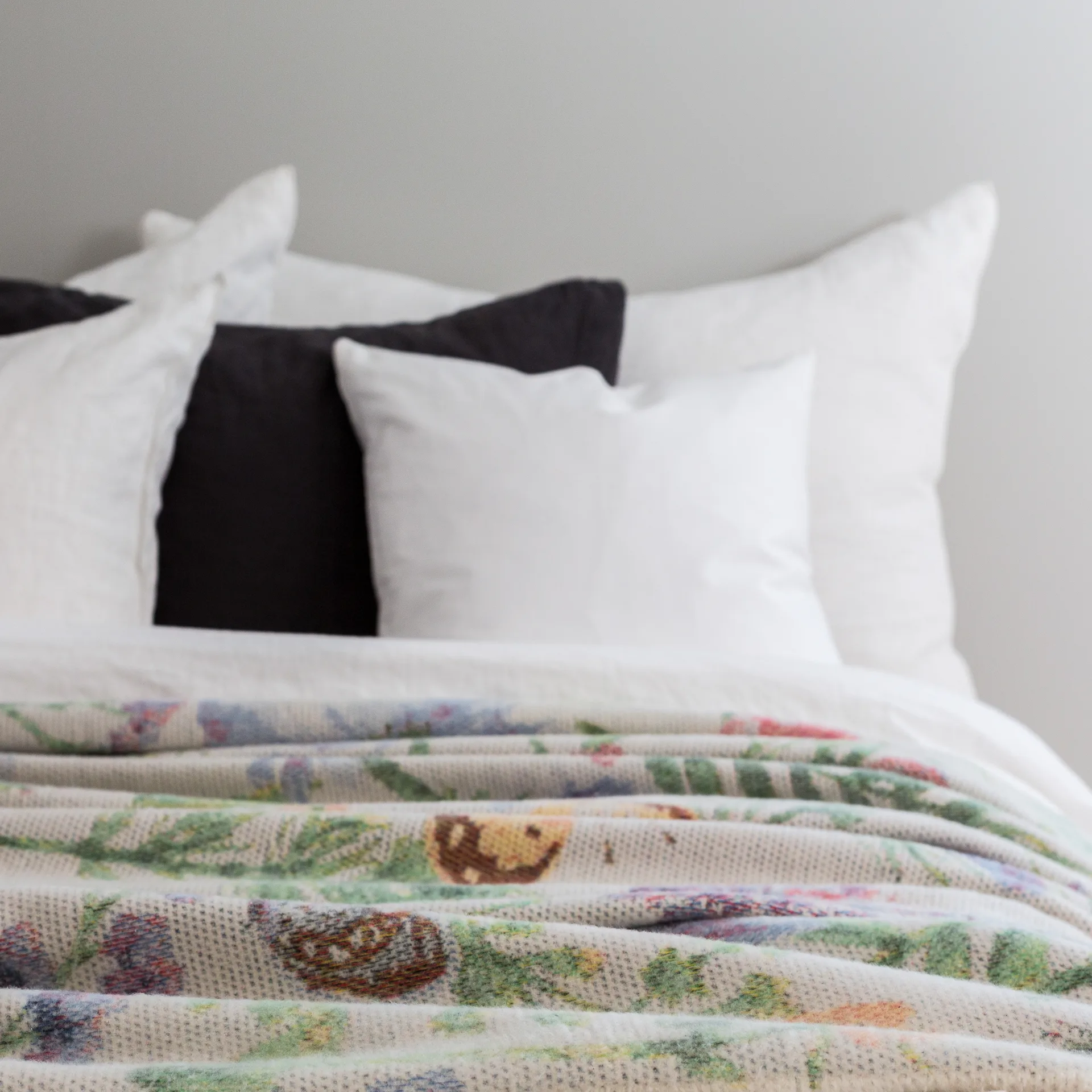 Selma koc bawełniany 140x170 cm, Multi Ekelund Linneväveri