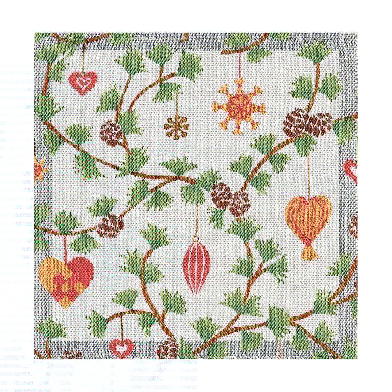 Ekelund Linneväveri Serwetka materiałowa Julefröjd 35x35 cm Multi