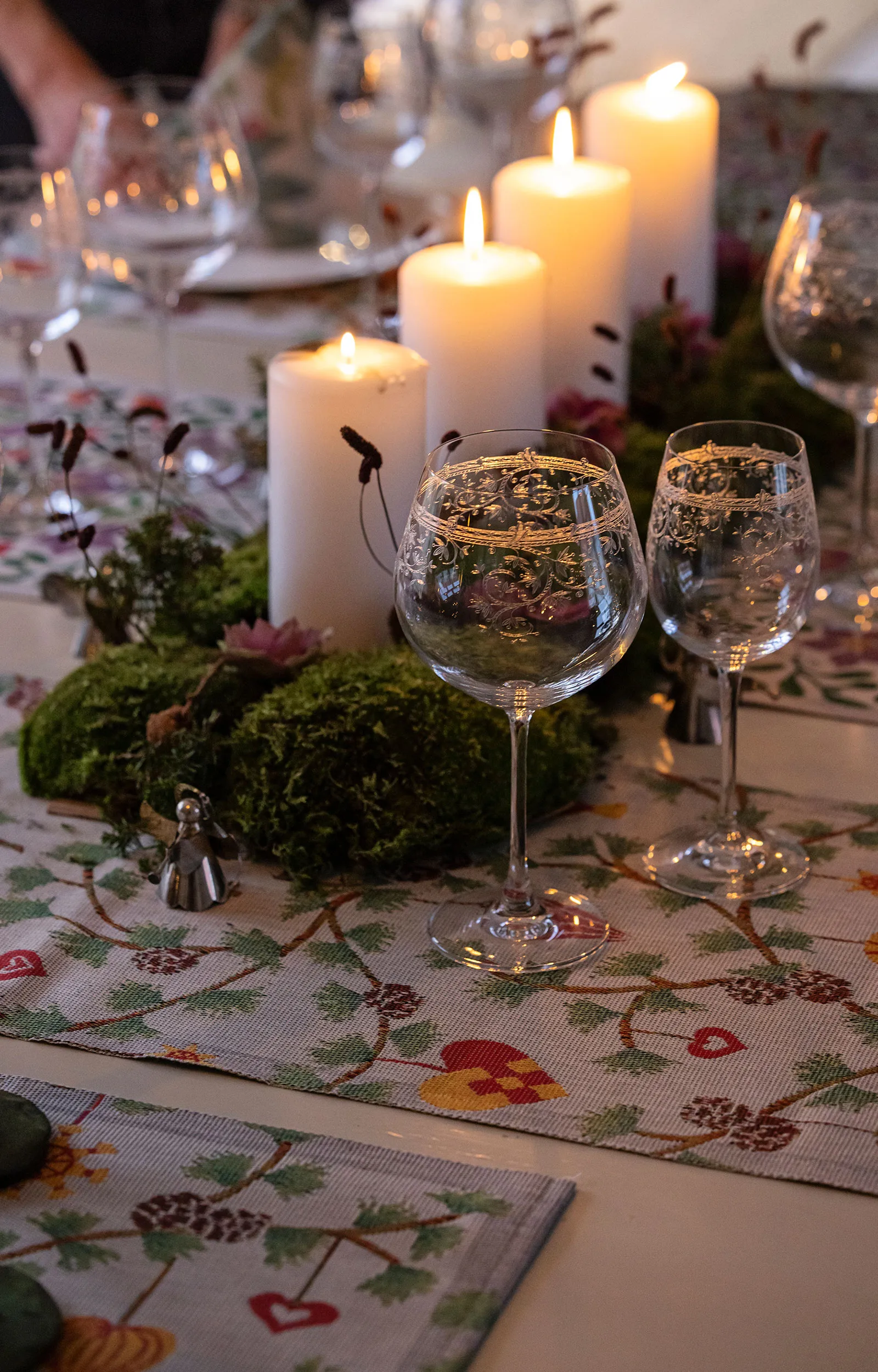 Serwetka materiałowa Julefröjd 35x35 cm, Multi Ekelund Linneväveri