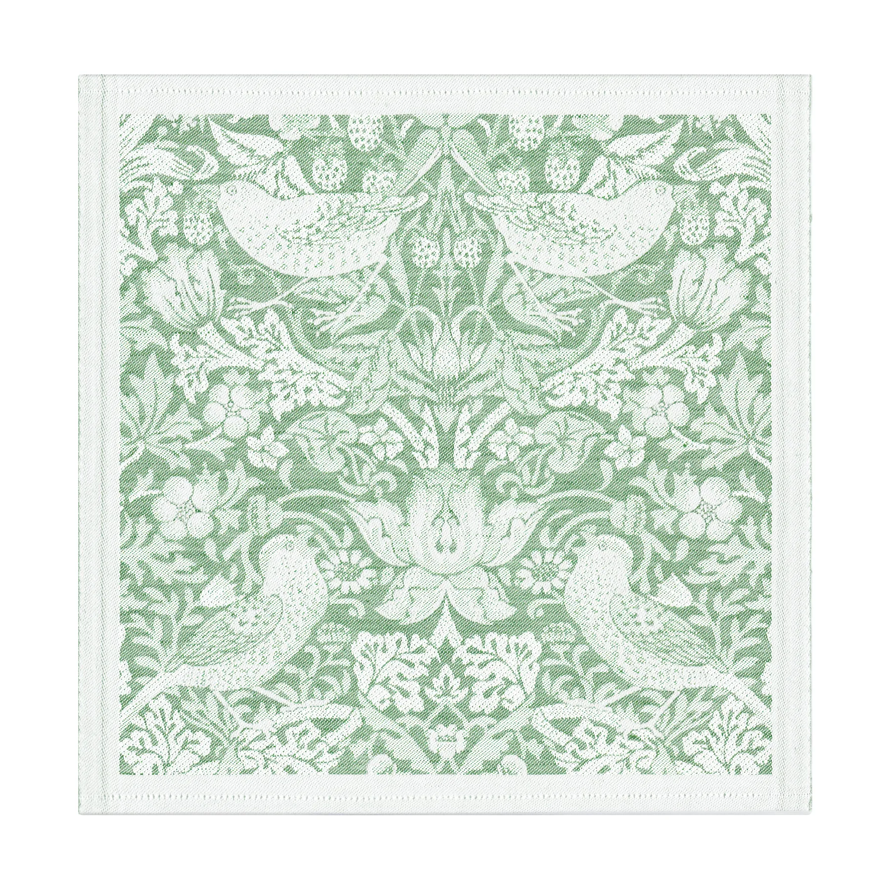 Serwetka Strawberry Thief, 35x35 cm, Zielony Ekelund Linneväveri