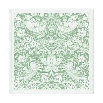 Serwetka Strawberry Thief, 35x35 cm - Zielony - Ekelund Linneväveri