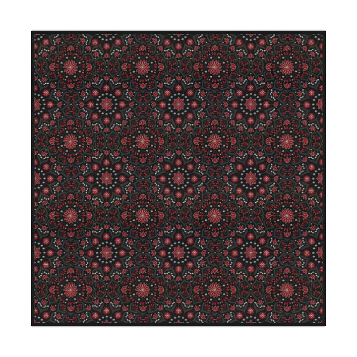 Świąteczny obrus Bettys 145x145 cm - Czerwono-czarny - Ekelund Linneväveri