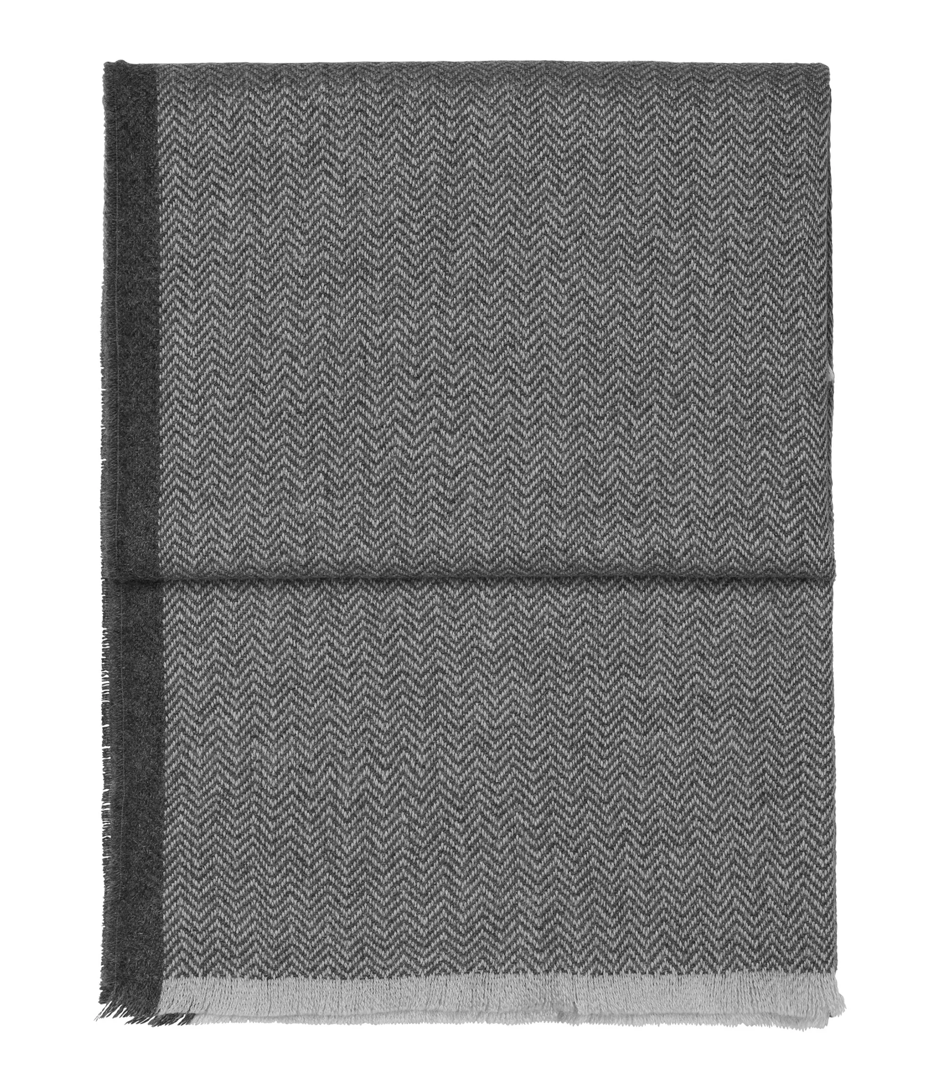 Pled Herringbone 130x190 cm, Light grey-grey Elvang Denmark