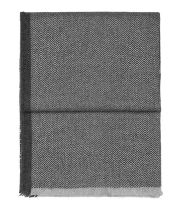 Pled Herringbone 130x190 cm - Light grey-grey - Elvang Denmark