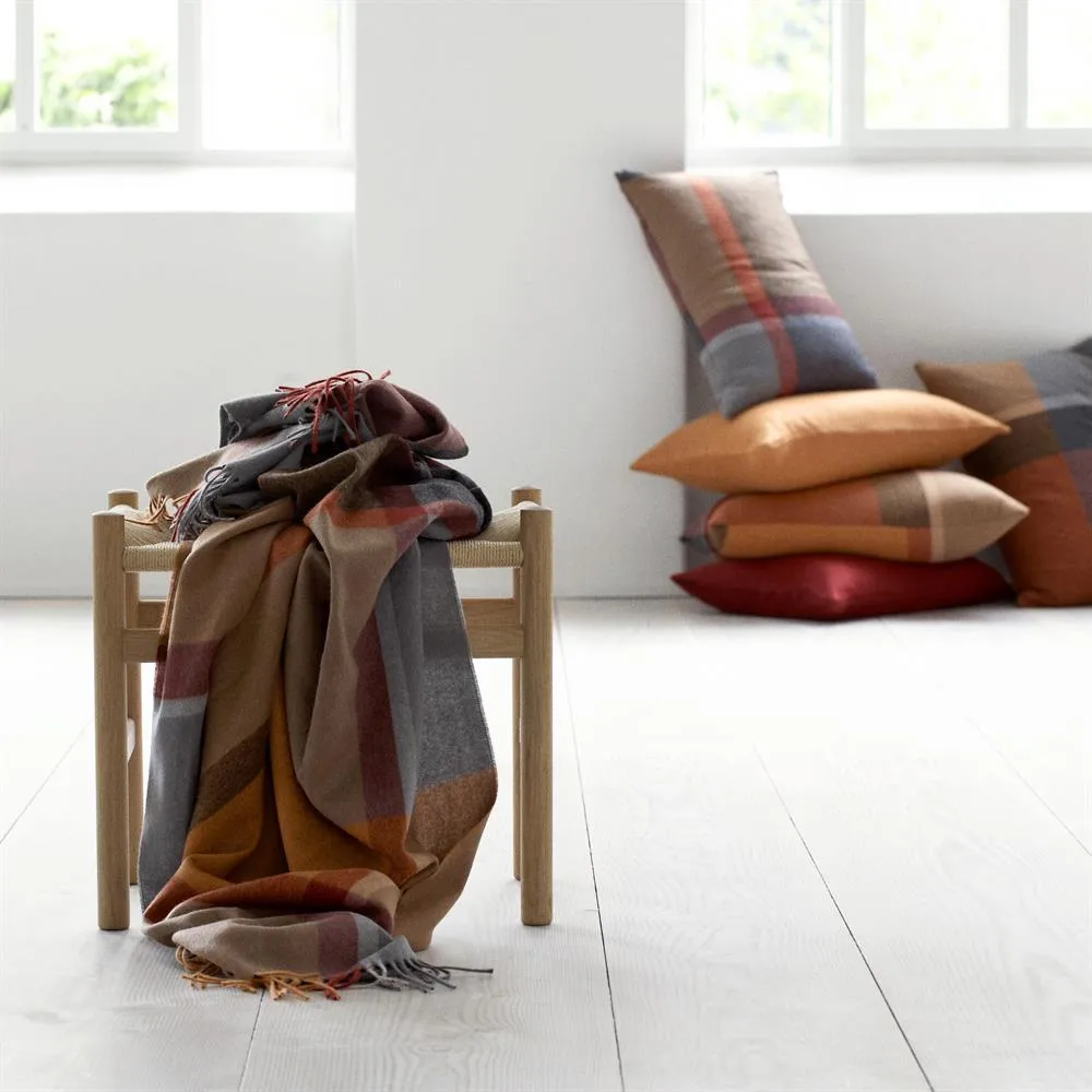 Pled Manhattan, terakota-czerwona magma Elvang Denmark