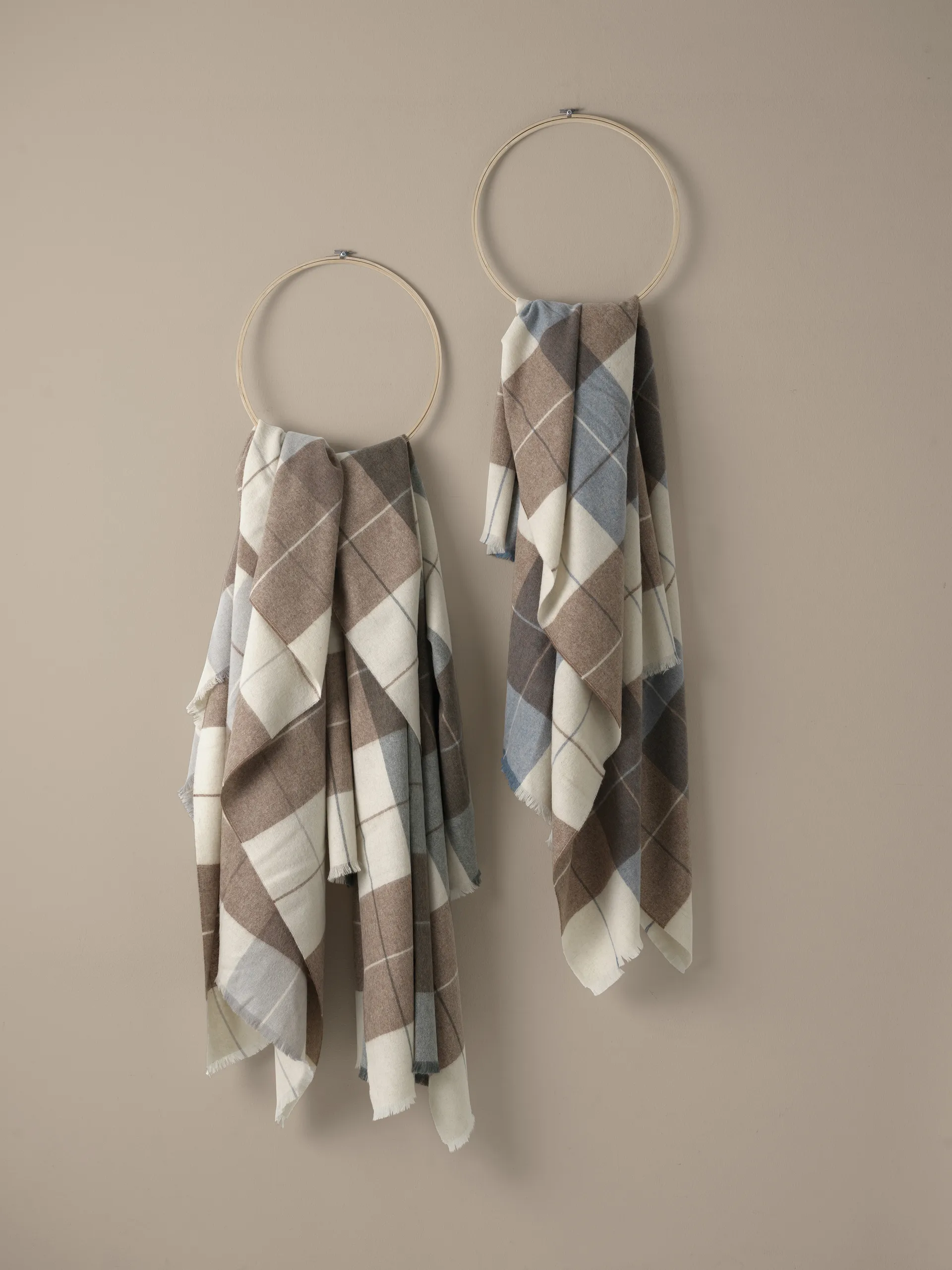 Pled Scotch 130x190 cm, Camel-Grey Elvang Denmark