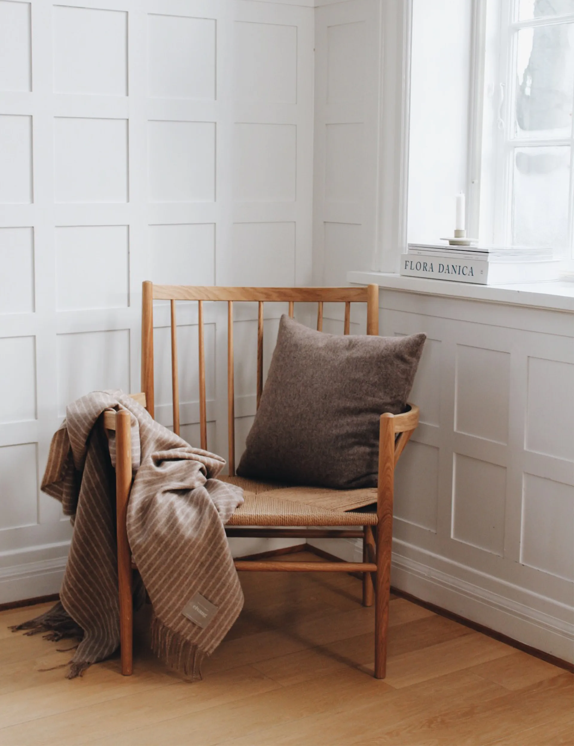 Pled Stripes 130x200 cm, Camel Elvang Denmark