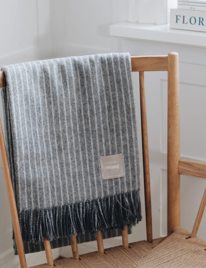 Pled Stripes 130x200 cm - Grey - Elvang Denmark