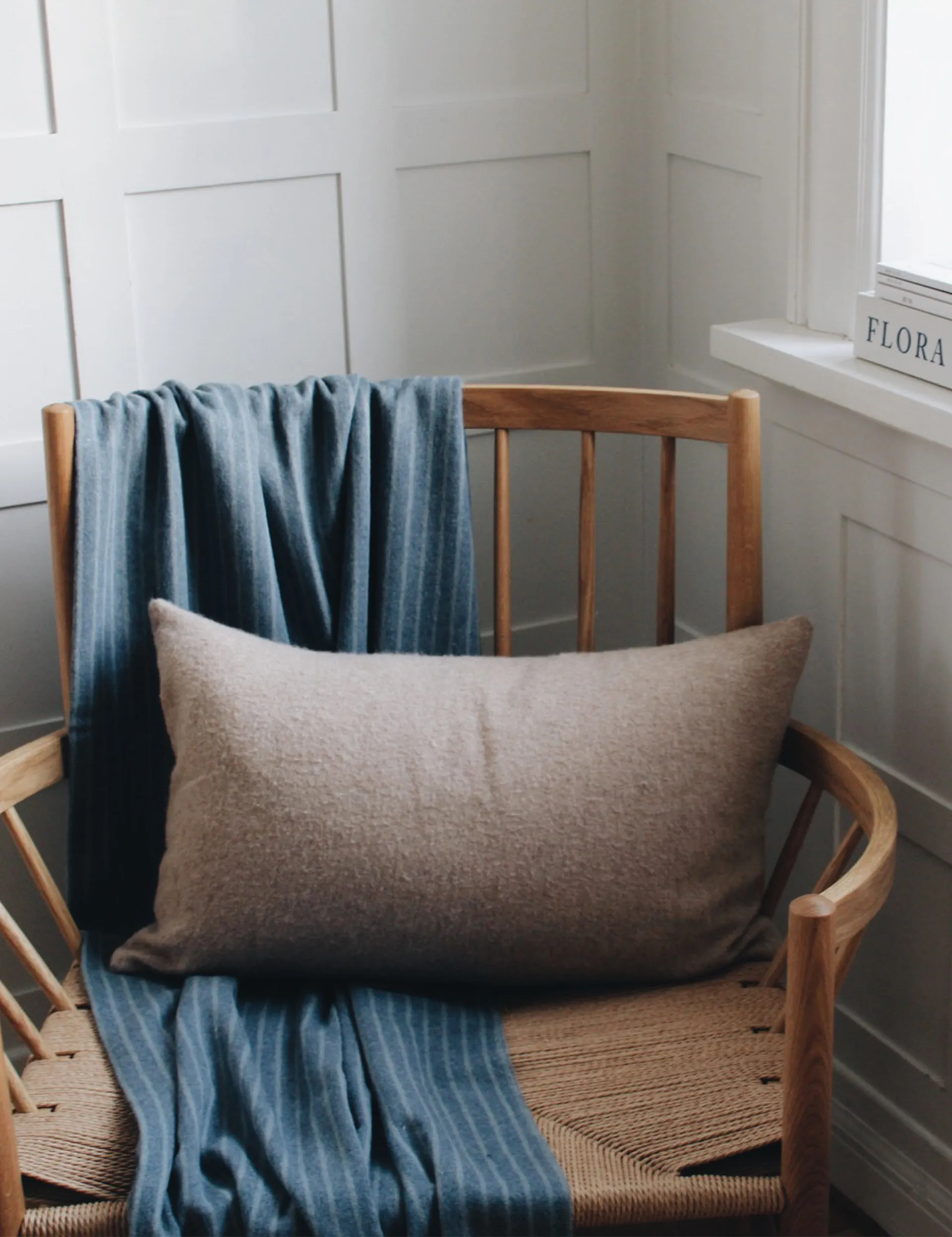 Pled Stripes 130x200 cm, Mirage blue Elvang Denmark