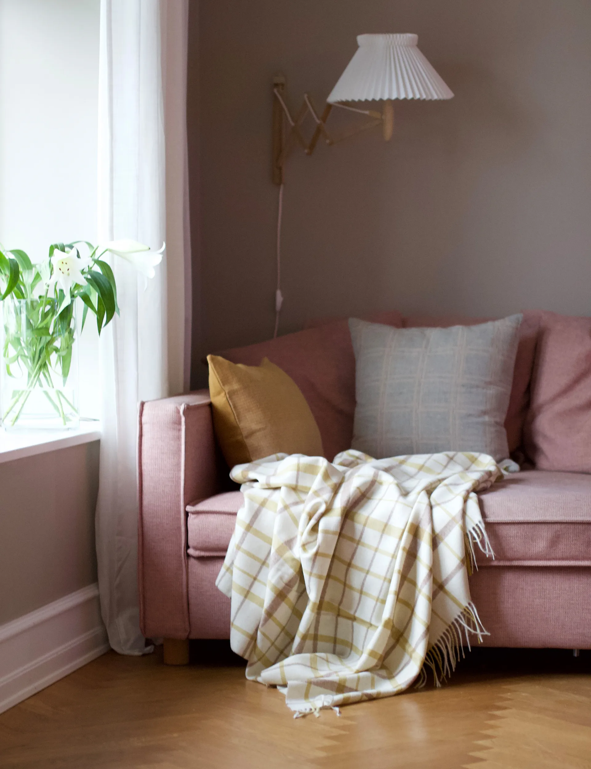 Pled Tweed 130x200 cm, Light yellow Elvang Denmark