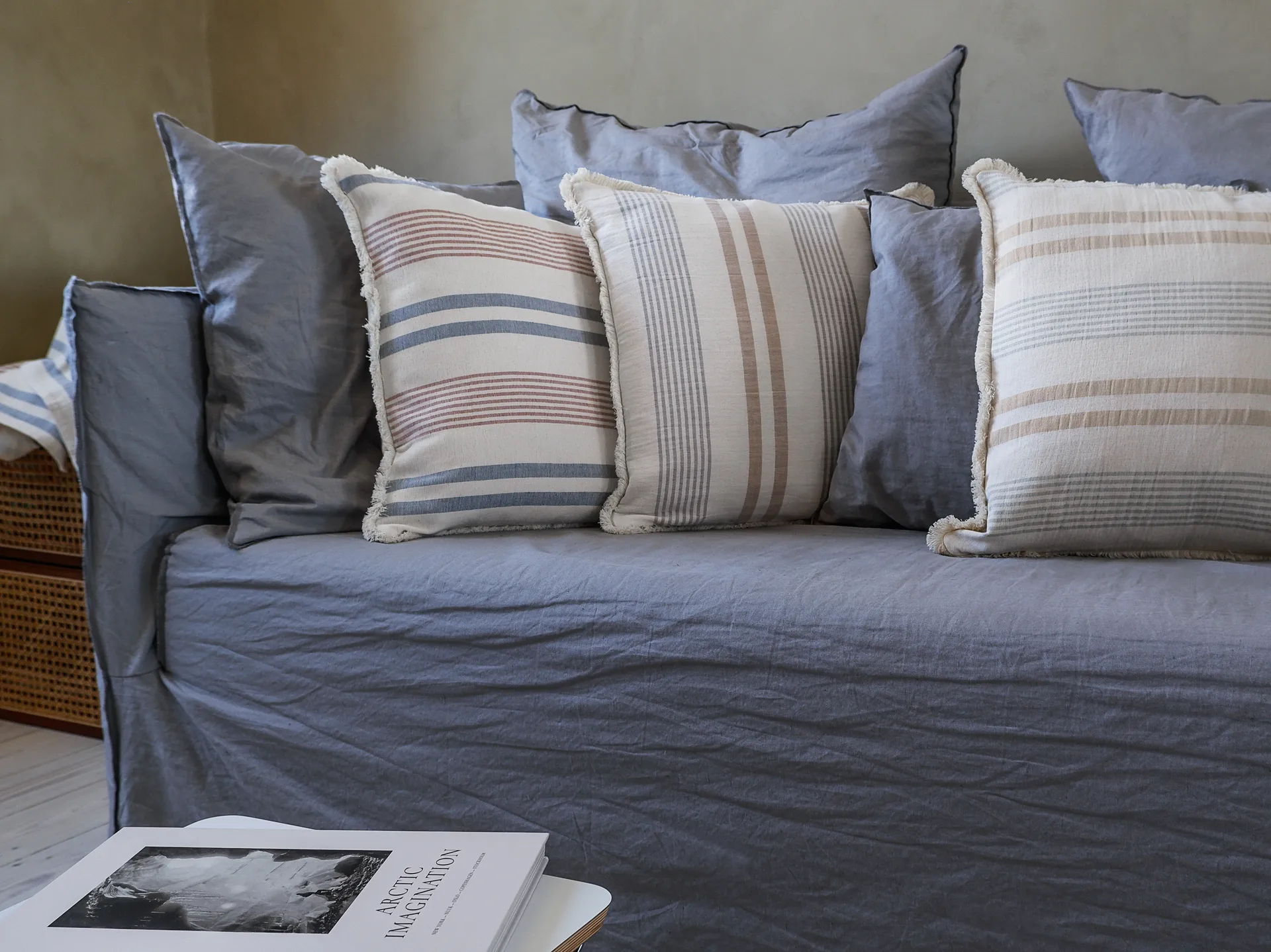 Poszewka na poduszkę Iris 50x50 cm, Beige-grey Elvang Denmark