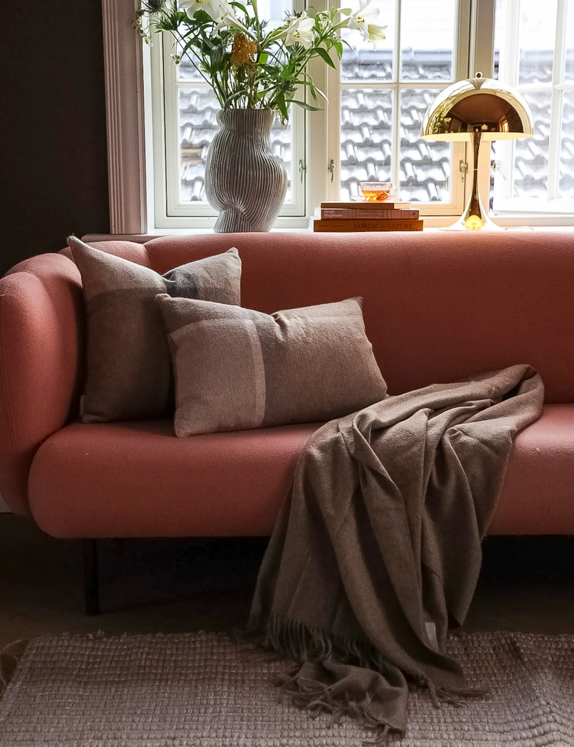 Poszewka na poduszkę Manhattan 40x60 cm, Beżowy Elvang Denmark