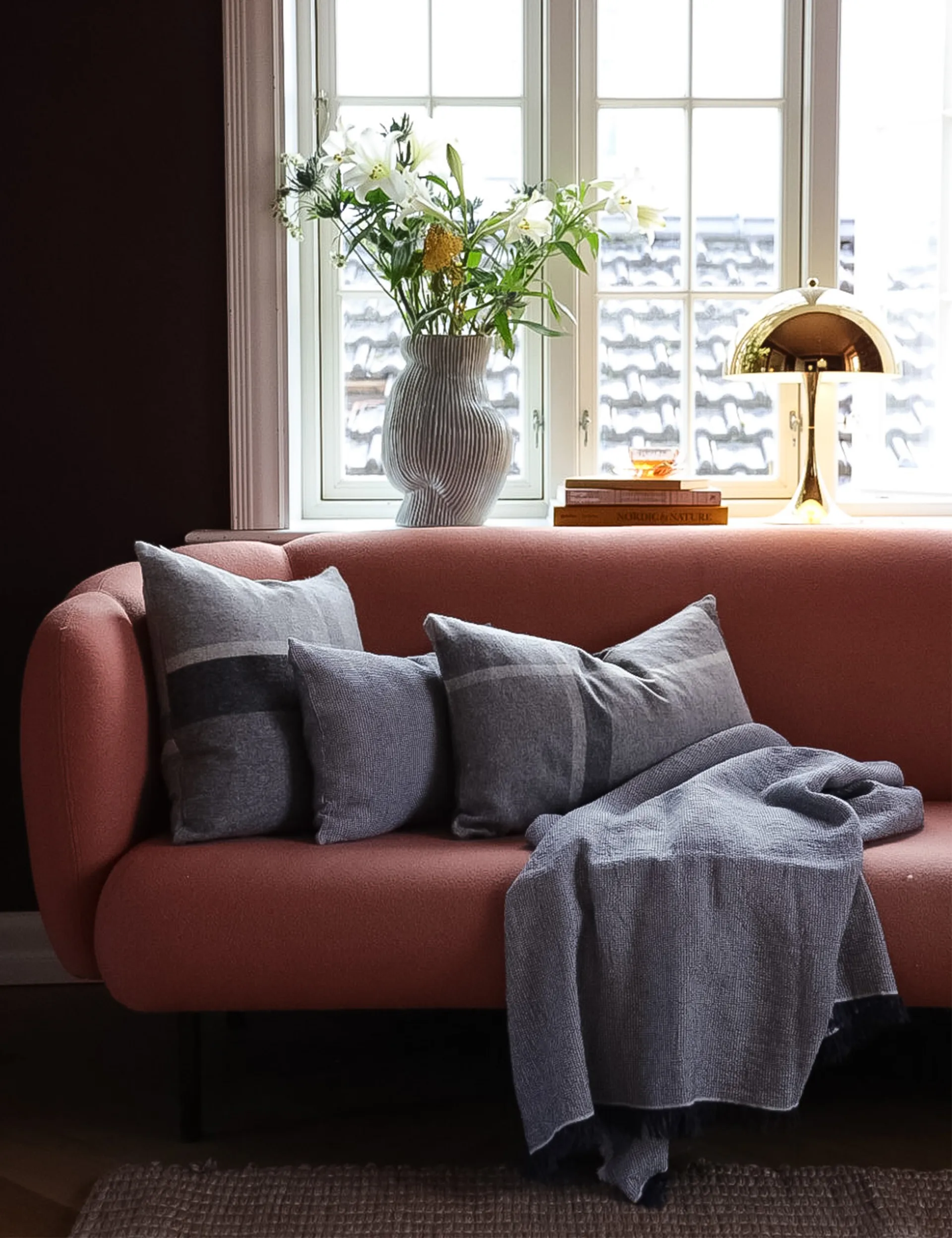 Poszewka na poduszkę Manhattan 40x60 cm, Grey Elvang Denmark