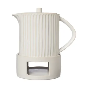 Dzbanek do grzańca Ernst z podgrzewaczem - Naturalna biel - ERNST