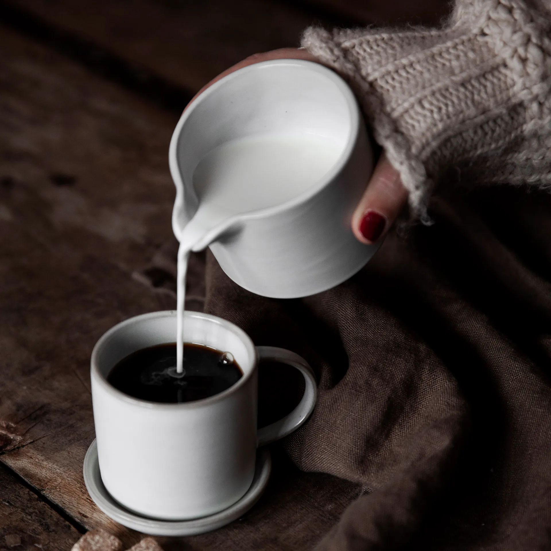 Ernst dzbanek do mleka 7 cm, Biały ERNST