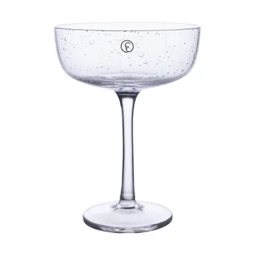 Ernst kieliszek coupe z bąbelkowego szkła 200 ml, 2‑pak - Przezroczyste - ERNST
