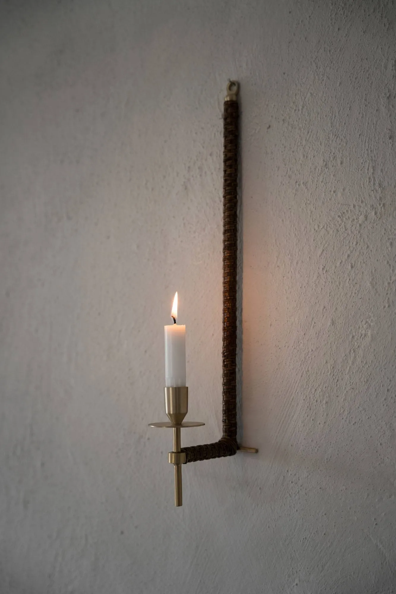 Ernst kinkiet pleciony, Mosiądz, 47 cm ERNST