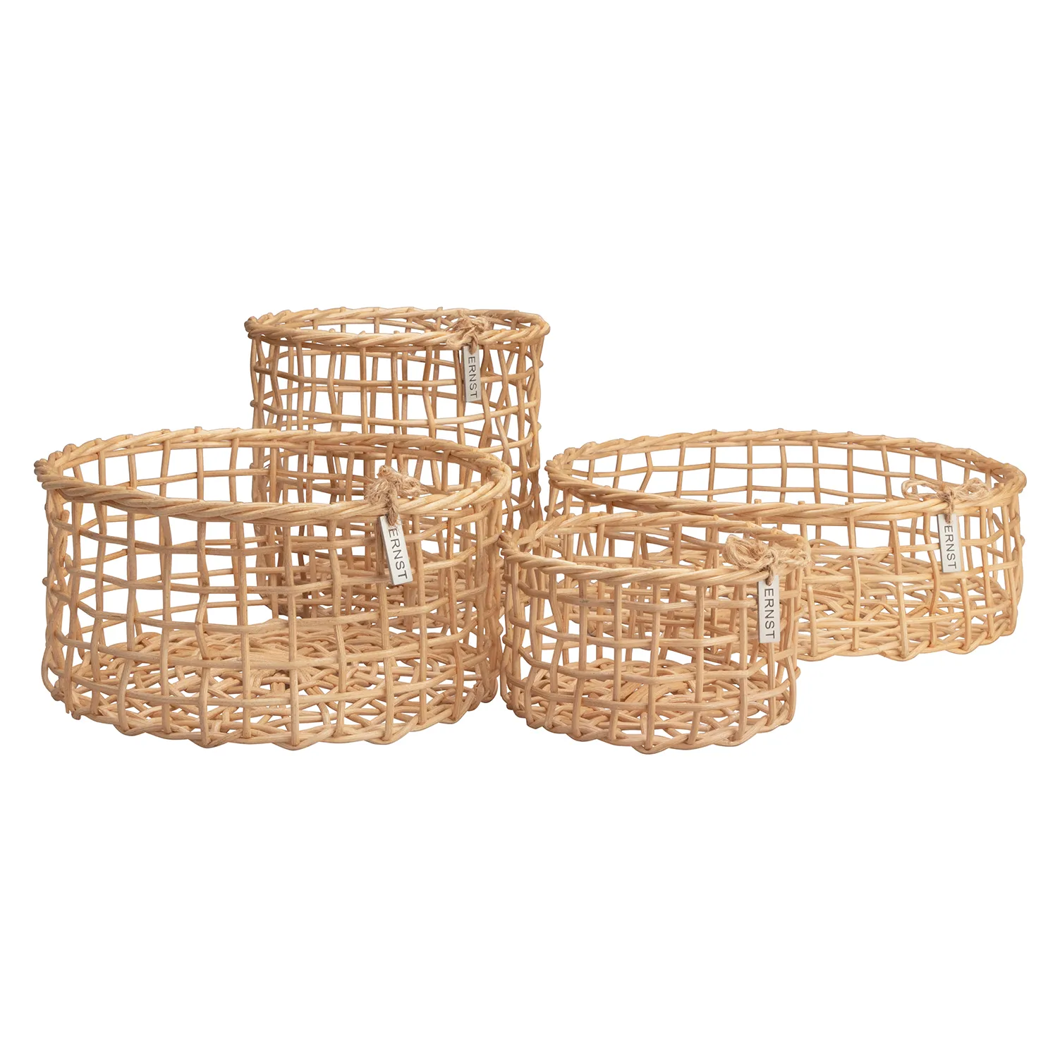 Ernst koszyk bambusowy 4-pak, Naturalny ERNST