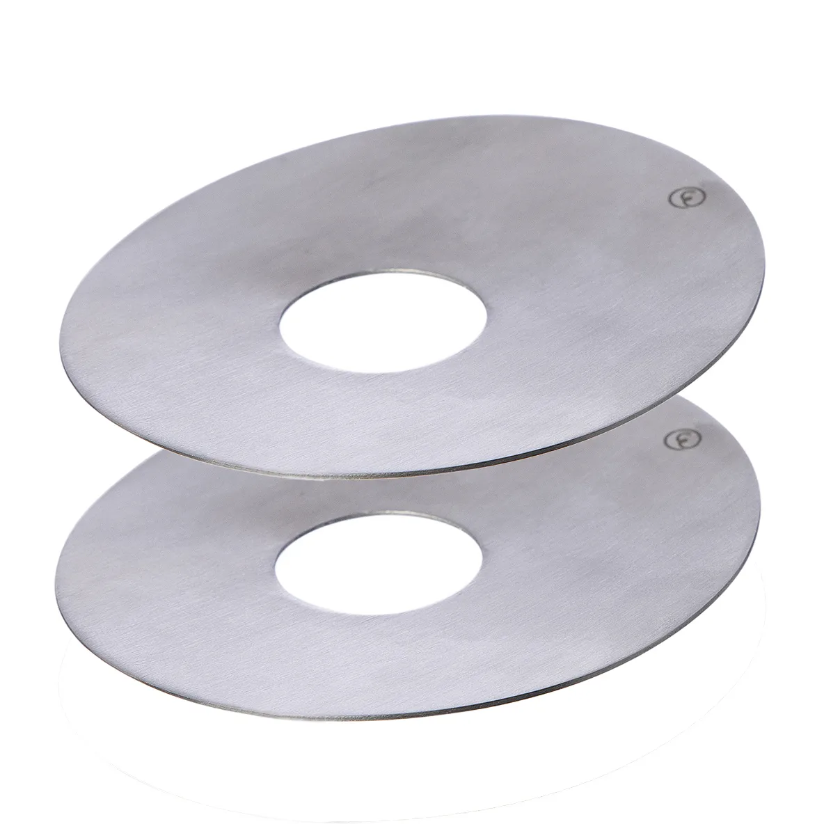 Ernst krążek do świecy Ø8,3 cm 2-pak, Szczotkowany metal ERNST