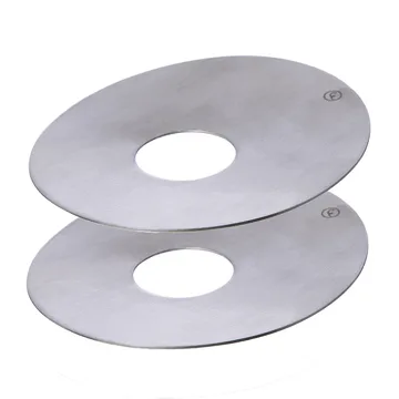 Ernst krążek do świecy Ø8,3 cm 2-pak - Szczotkowany metal - ERNST