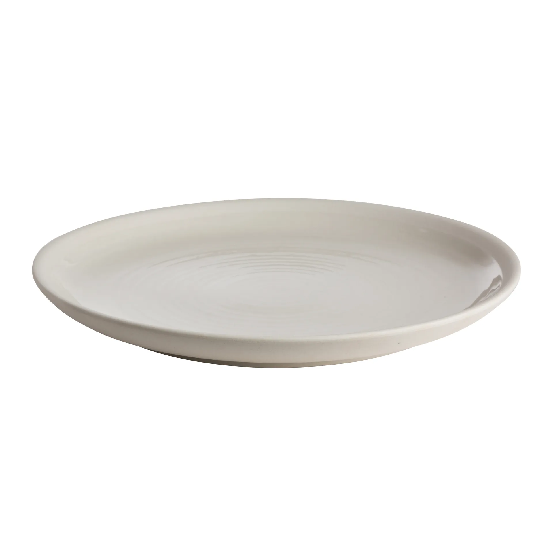 Ernst mat talerz z kamionki 26 cm, naturalny biały ERNST