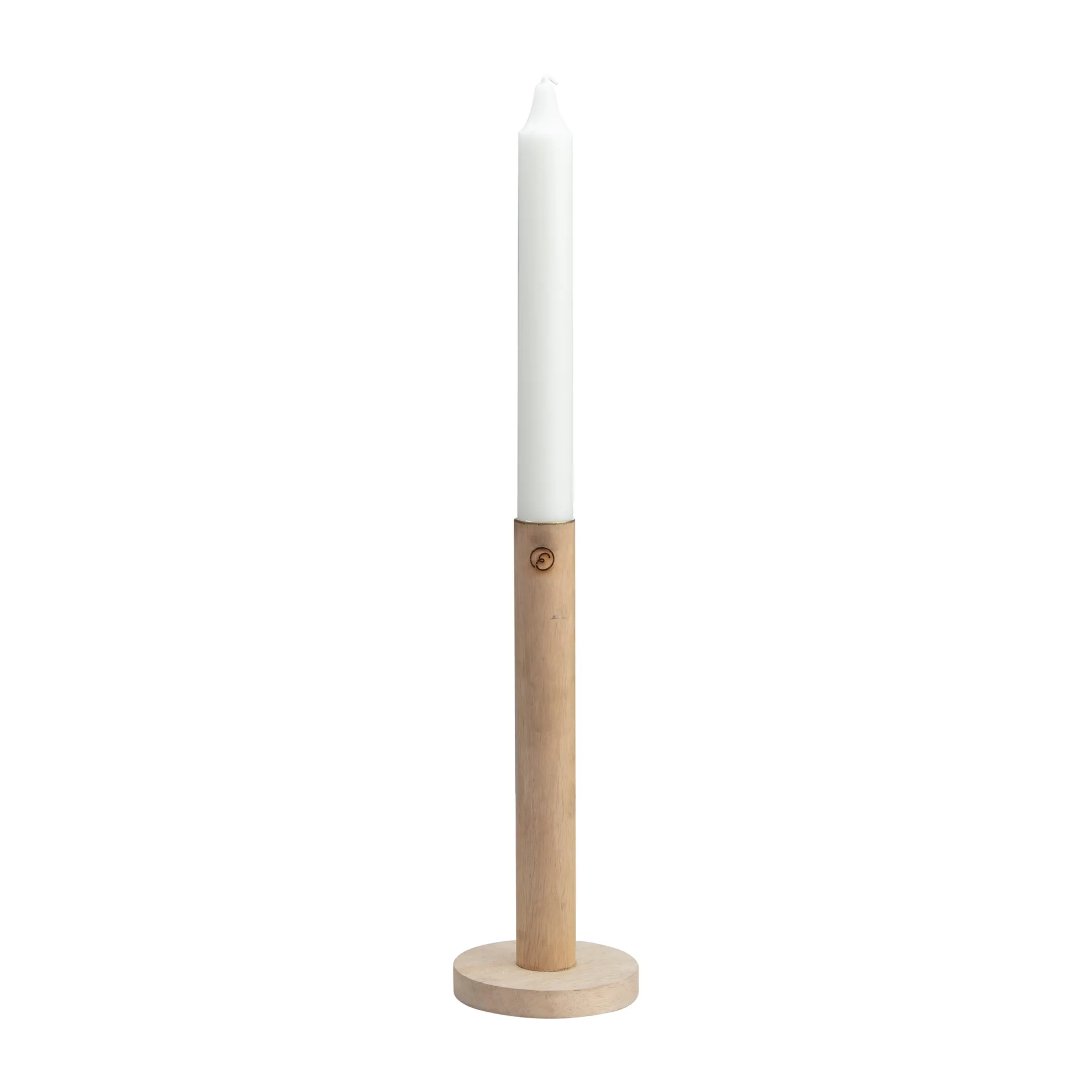 Ernst świecznik z drewna 20 cm, Naturalny ERNST