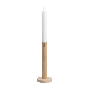 Ernst świecznik z drewna 20 cm - Naturalny - ERNST