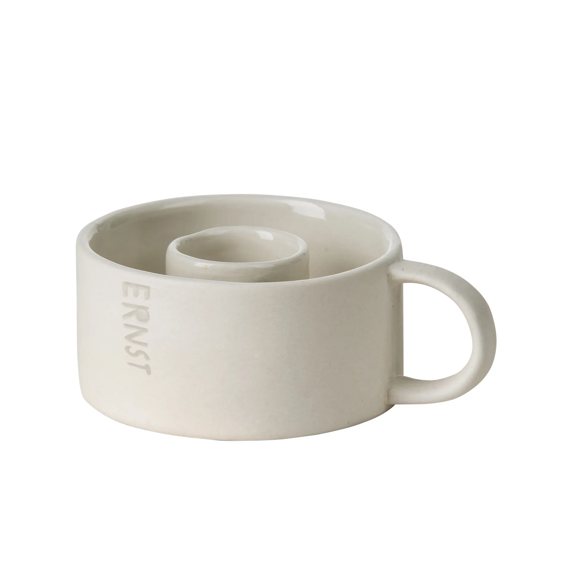 Ernst świecznik z uchem, Biały ERNST