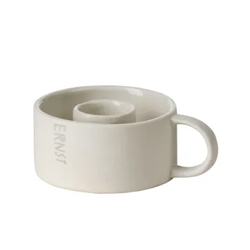 Ernst świecznik z uchem - Biały - ERNST