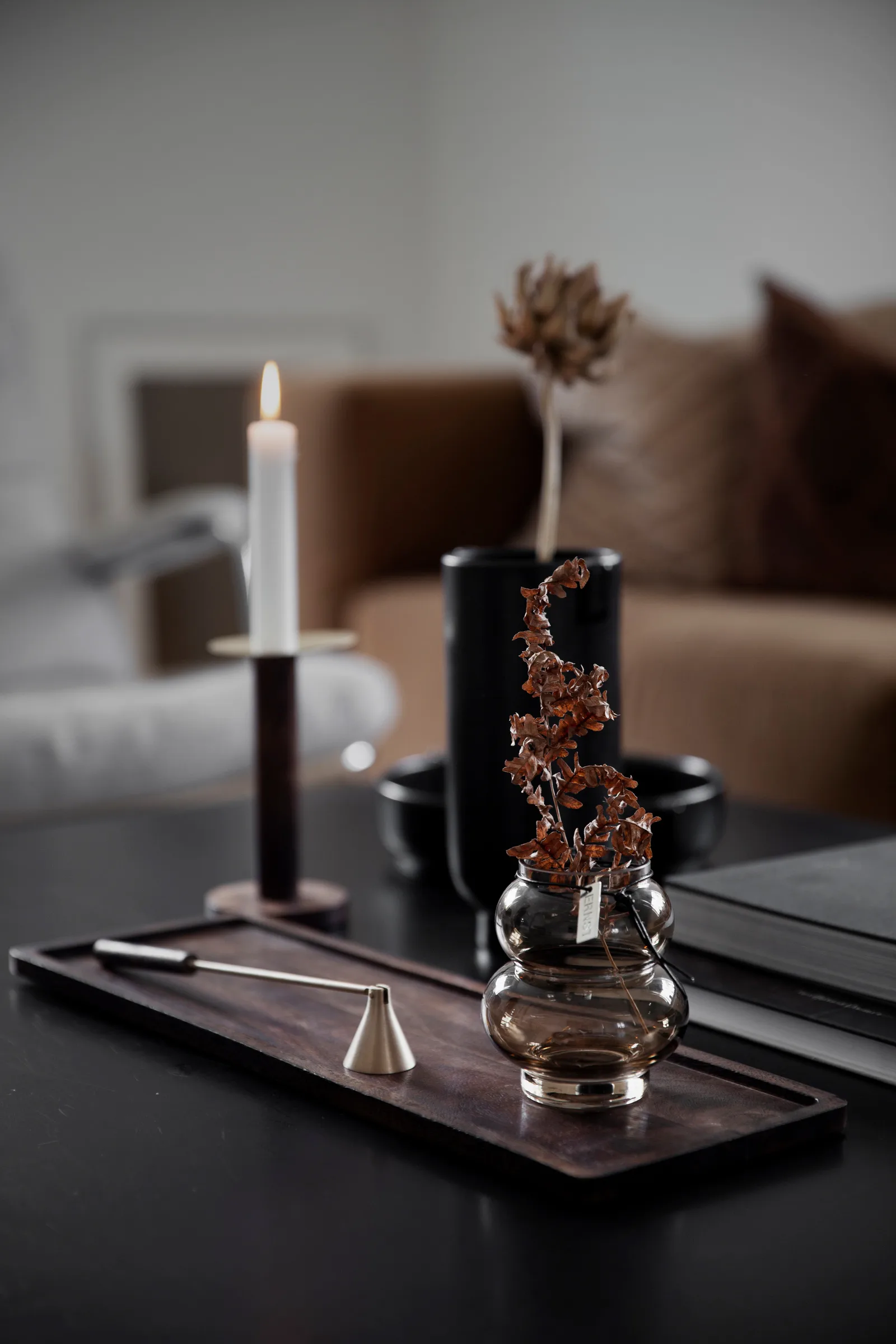 Ernst taca drewniana 15x30 cm, Ciemny brąz ERNST