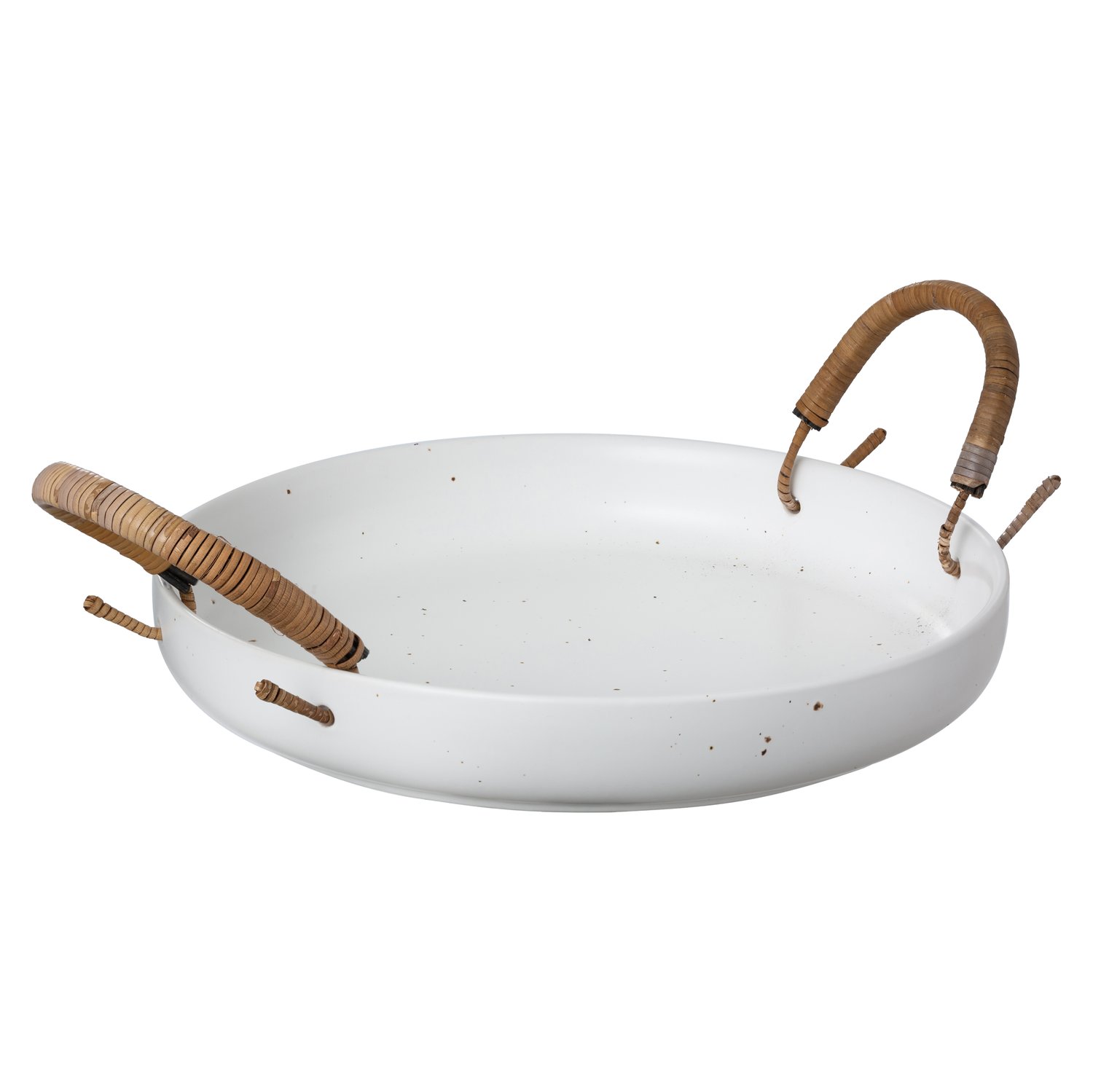ERNST Ernst taca z uchwytem biała Ø25 cm | Skandynawski Design | Tace | Biały