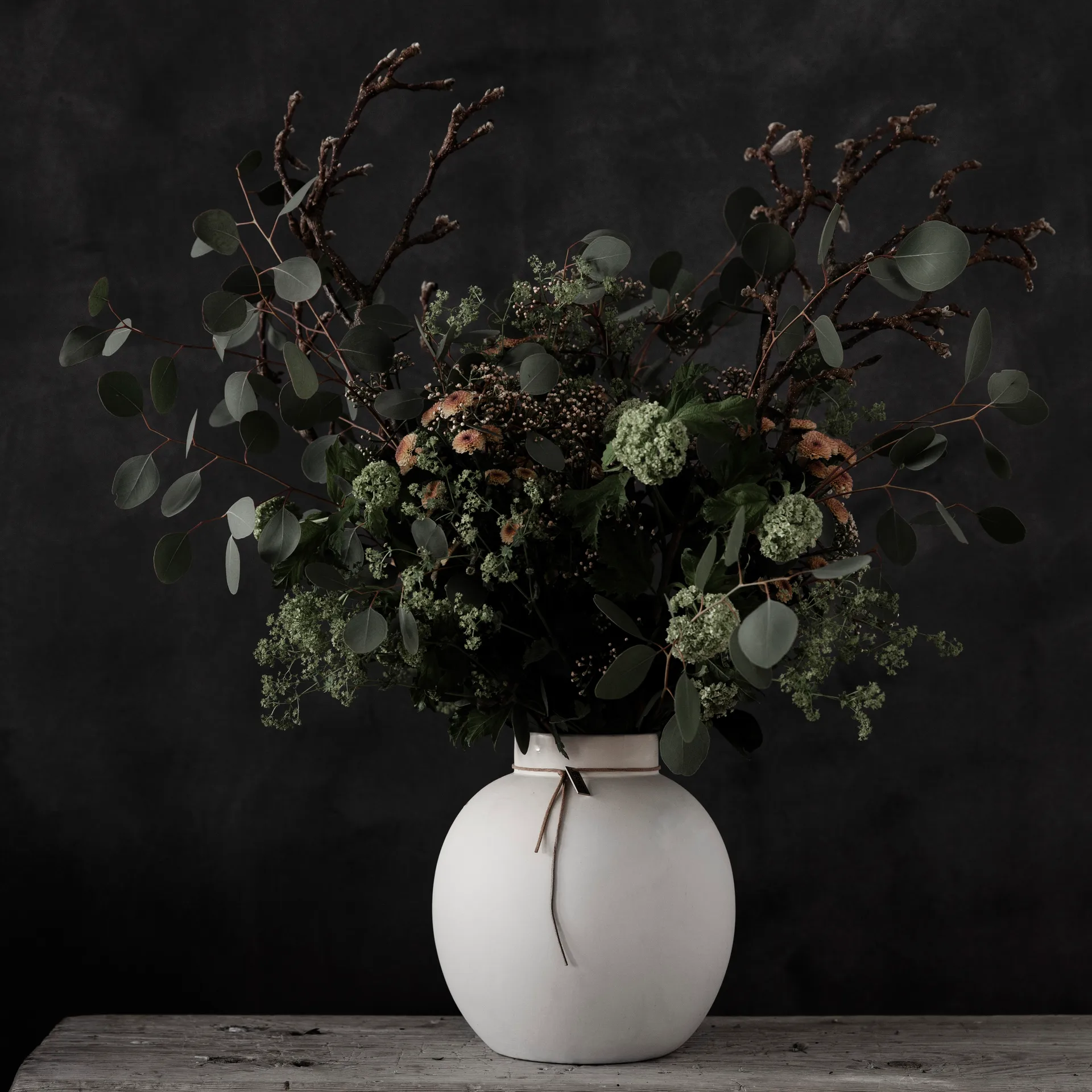 Ernst wazon kamionka biały, 22 cm ERNST