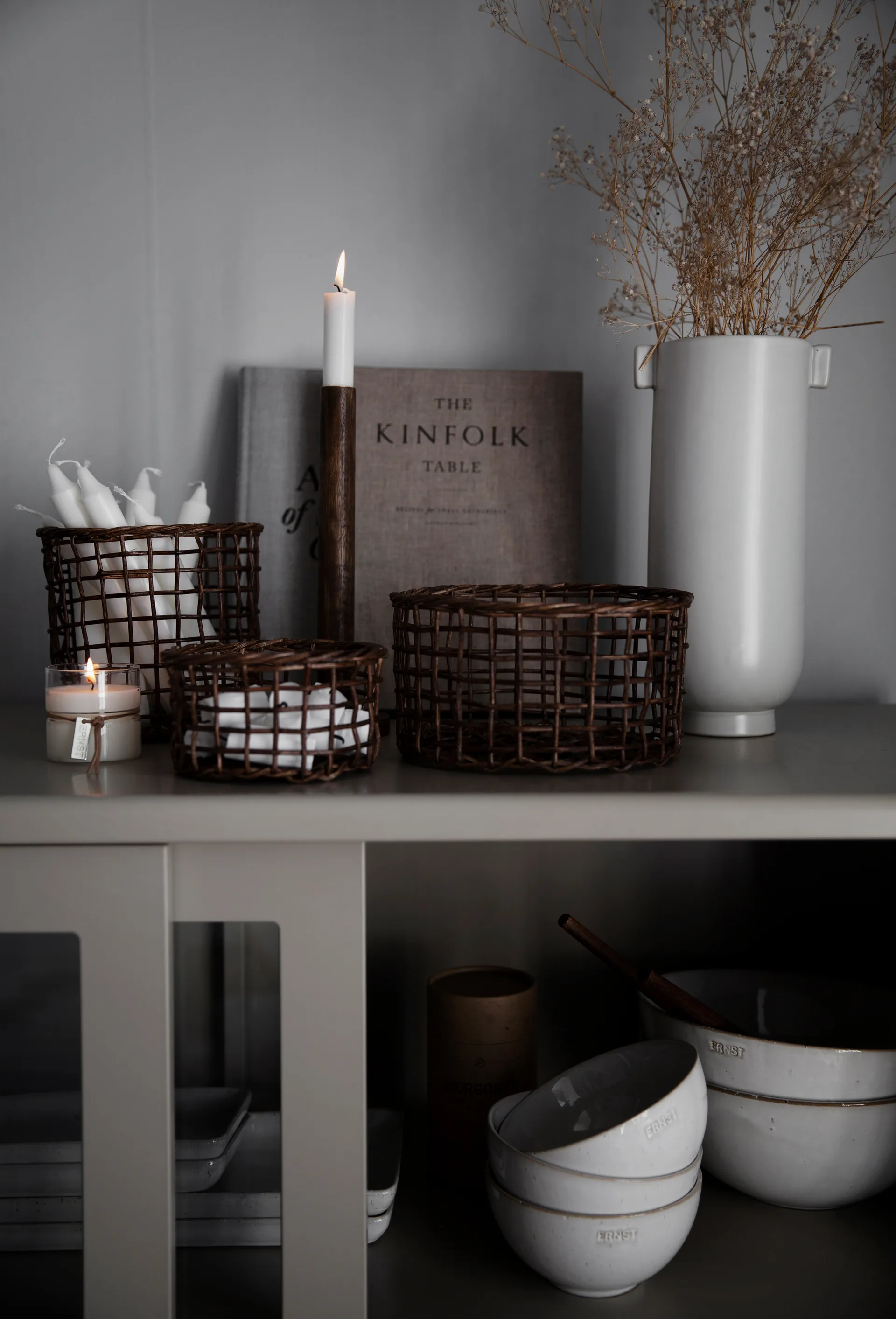 Ernst wazon z uchem 21 cm, Biały Piasek ERNST