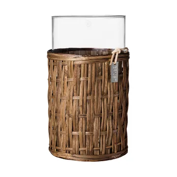 Ernst wazon/świecznik z koszyczkiem - Ciemny brąz, Ø10x18 cm - ERNST