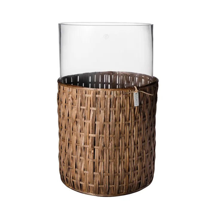 Ernst wazon/świecznik z koszyczkiem - Ciemny brąz, Ø18x30 cm - ERNST
