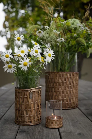 Ernst wazon/świecznik z koszyczkiem - Ciemny brąz, Ø18x30 cm - ERNST