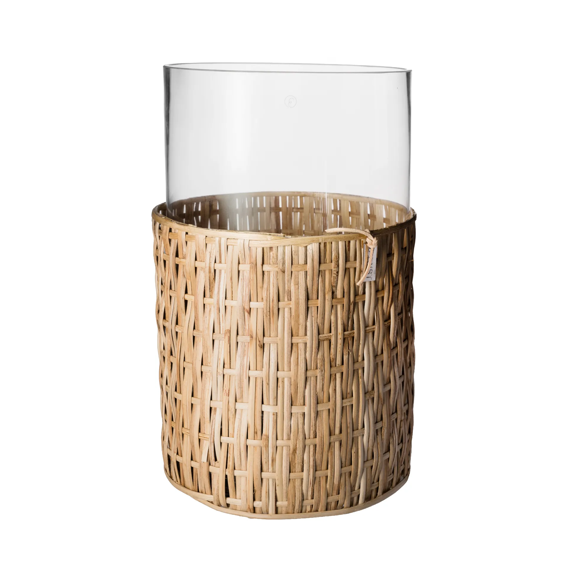 Ernst wazon/świecznik z koszyczkiem, Natural Ø18x30 cm ERNST