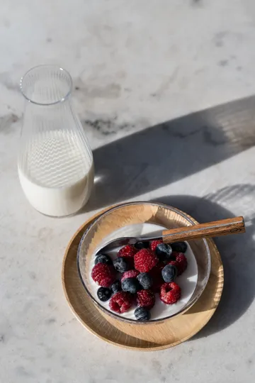 Karafka Ernst, żłobione szkło - Przezroczysta, Ø8×19 cm - ERNST