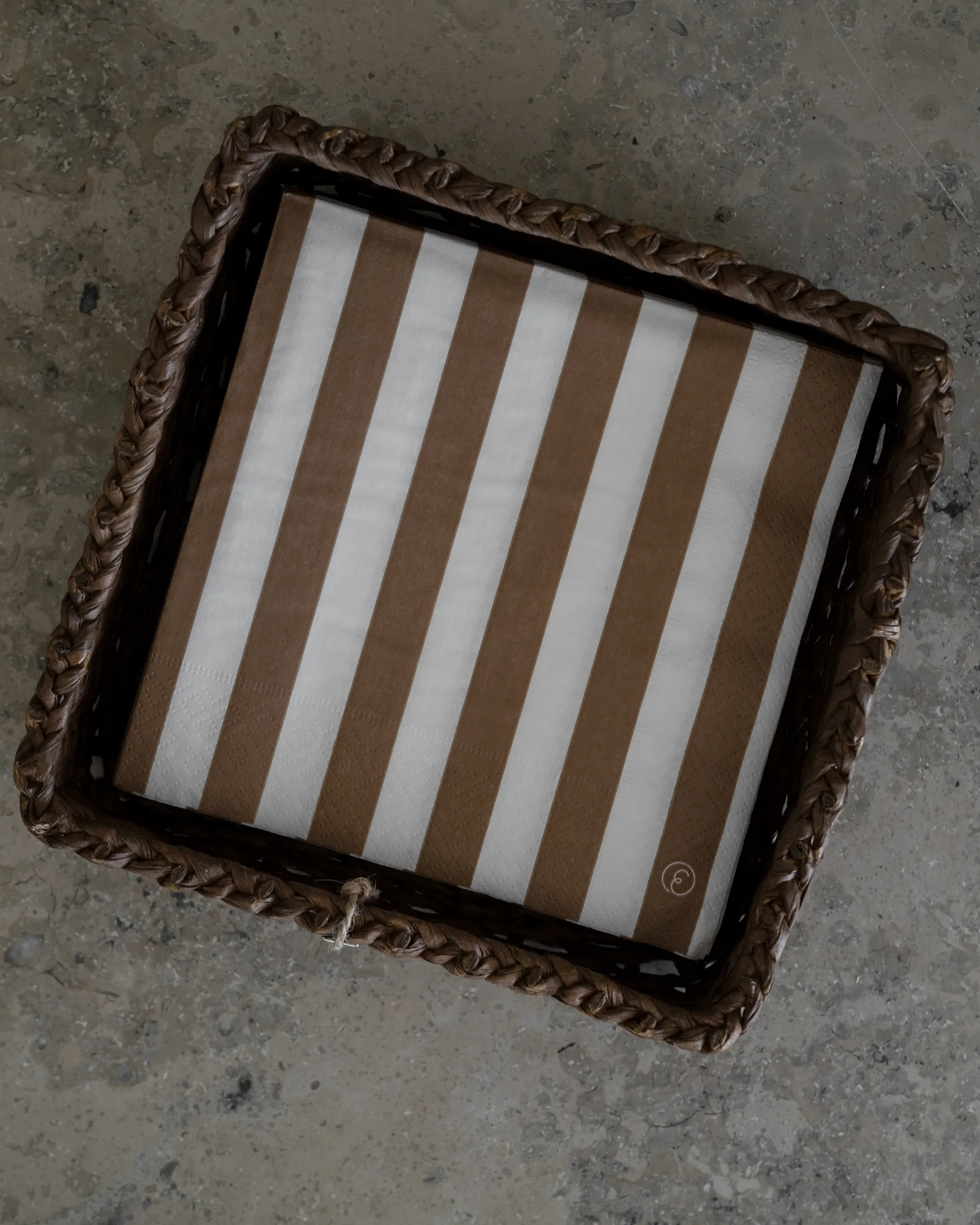 Kosz Ernst, 2 części, Ciemnobrązowy ERNST