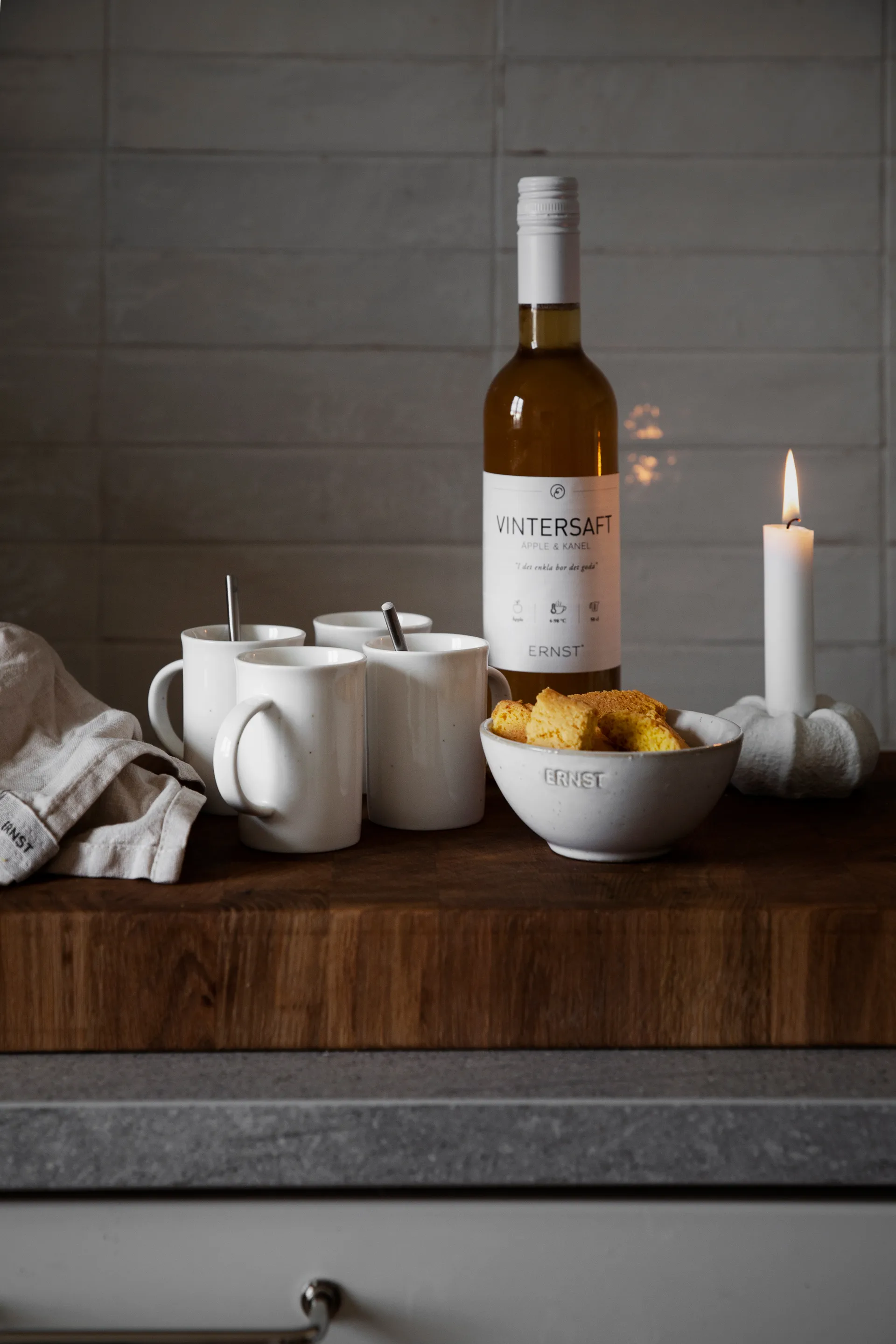 Kubek do grzanego wina Ernst porcelana 7,5 cm, Wanilia ERNST