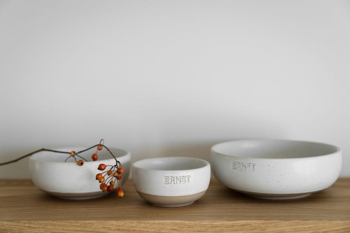 Miska Ernst, Biało-naturalne dno, Ø11 cm ERNST