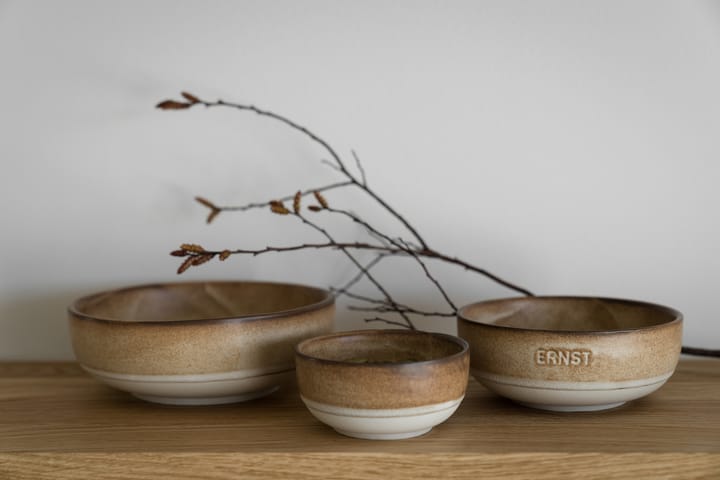 Miska Ernst, Brązowo-naturalne dno, Ø11 cm ERNST