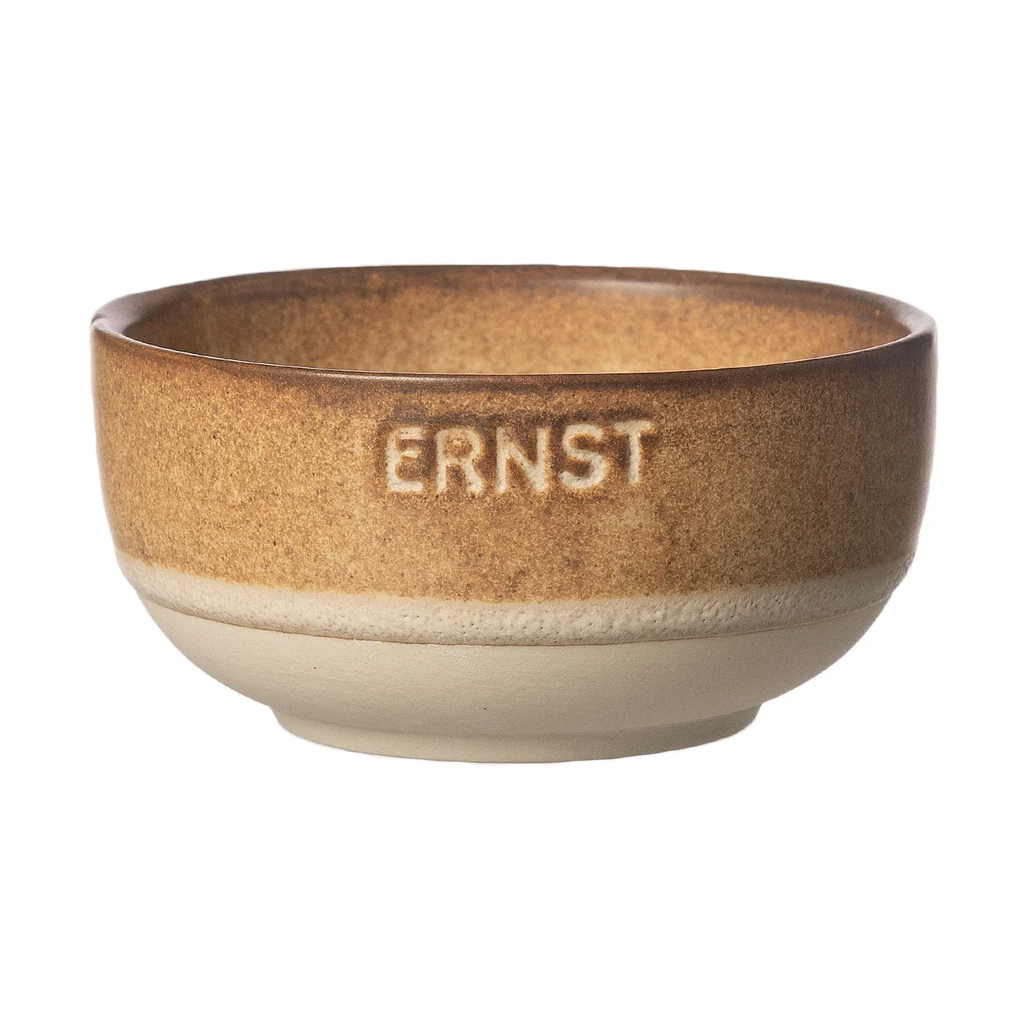 Miska Ernst, Brązowo-naturalne dno, Ø8 cm ERNST