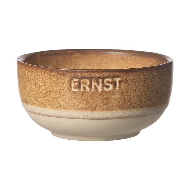 Miska Ernst - Brązowo-naturalne dno, Ø8 cm - ERNST